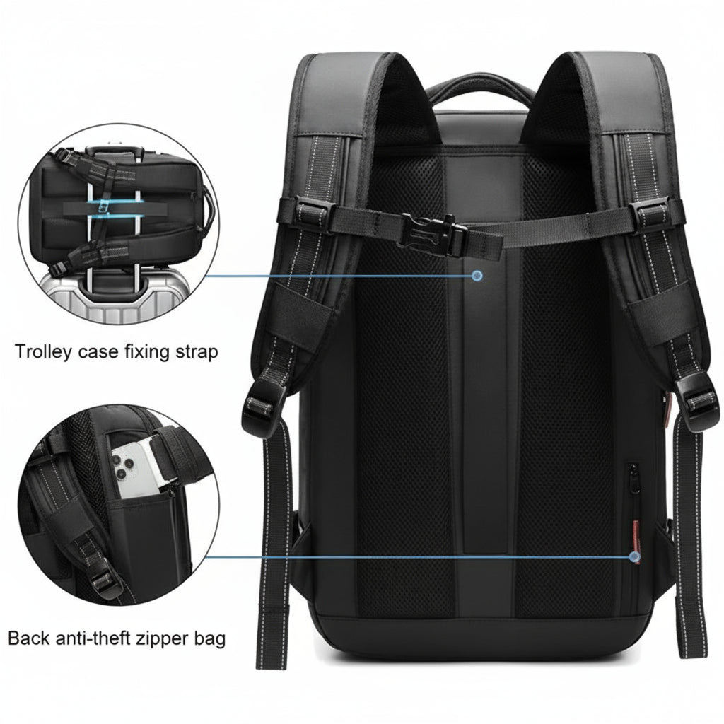 Sac à dos de camping avec compression interne