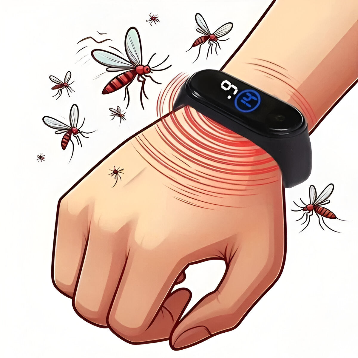 Bracelet répulsif anti-insectes naturel, bracelet de protection anti-moustiques