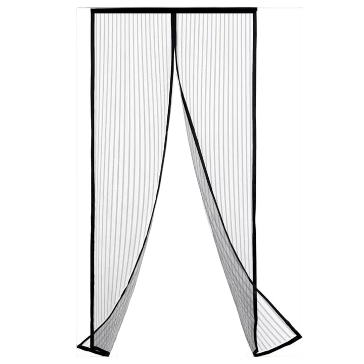 Moustiquaire de porte magnétique pour protection anti-moustiques et circulation d'air