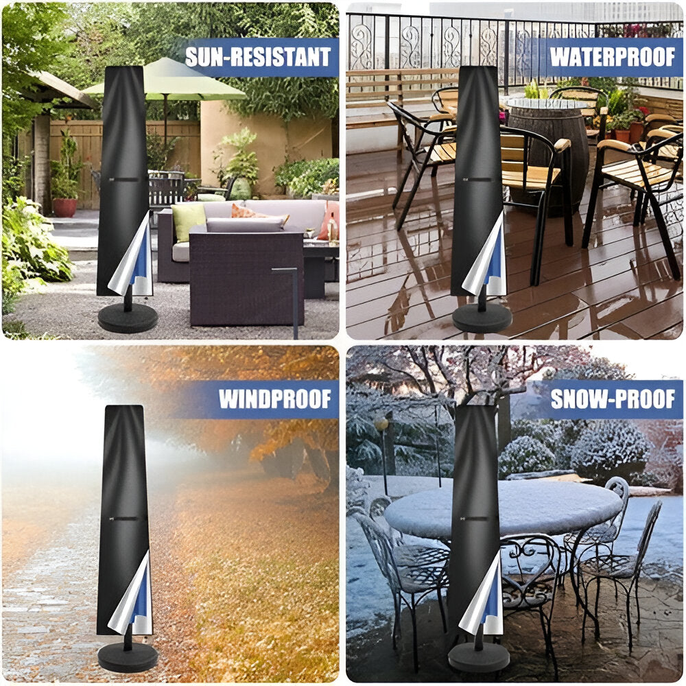 Housse de parasol d'extérieur imperméable, protection soleil et pluie