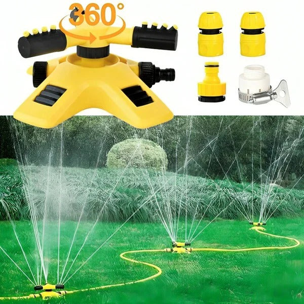 Arroseur rotatif 360° pour l'irrigation du jardin et de la pelouse