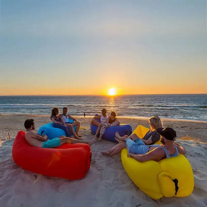 Matelas pneumatique lounger d'extérieur pour le camping et les aventures