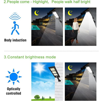Lampe solaire LED d'extérieur avec tête réglable et batterie rechargeable de secours