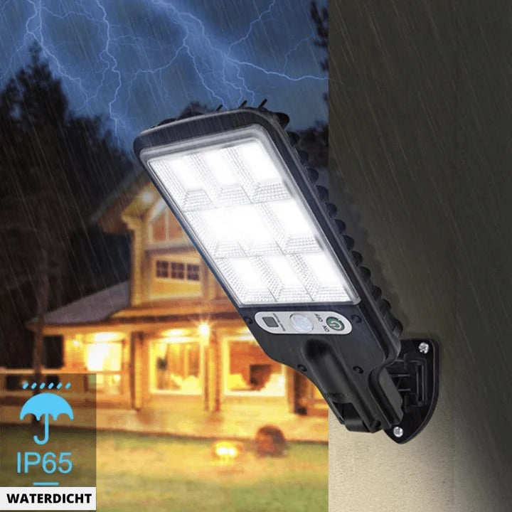 Lampe de jardin solaire, lampe LED d'extérieur à détecteur de mouvement, blanc froid 6000 K