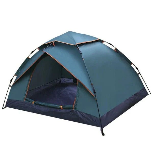 Tente pop-up instantanée, abri de camping 3-4 personnes à montage rapide, dôme d'extérieur léger