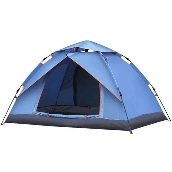 Tente pop-up instantanée, abri de camping 3-4 personnes à montage rapide, dôme d'extérieur léger