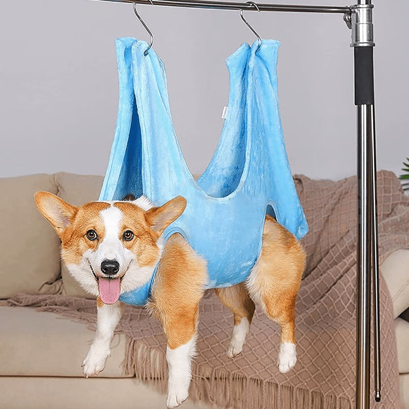 Hamac de toilettage pour animaux, hamac confortable pour chien pour la coupe des griffes, le lavage et le toilettage facile