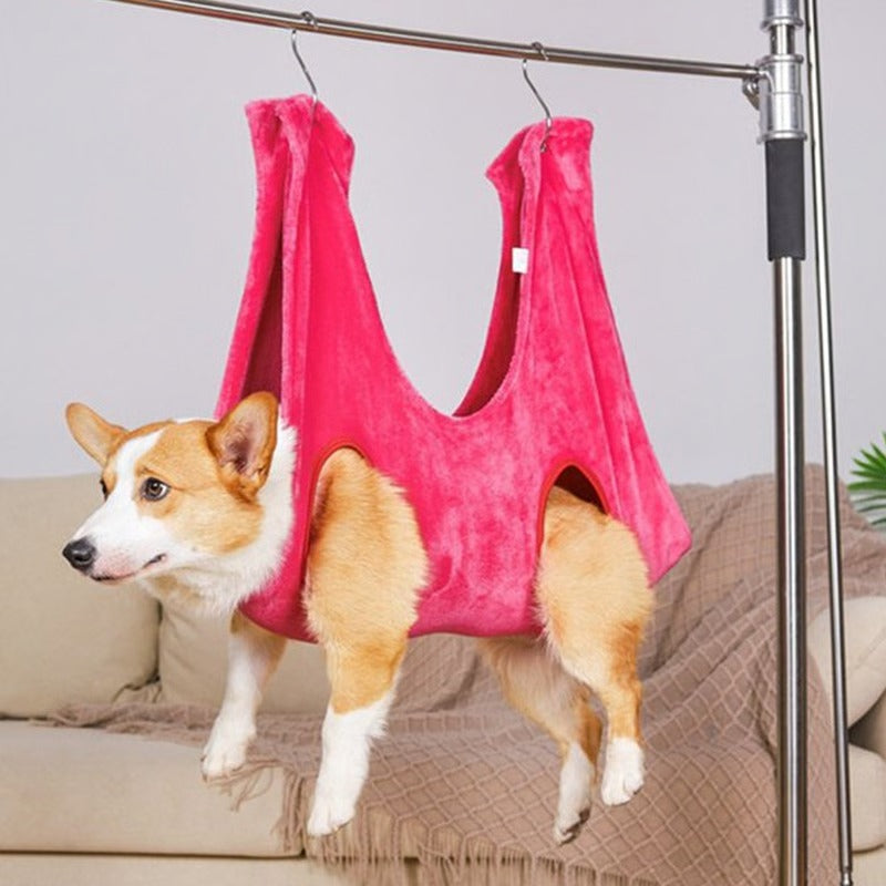 Hamac de toilettage pour animaux, hamac confortable pour chien pour la coupe des griffes, le lavage et le toilettage facile