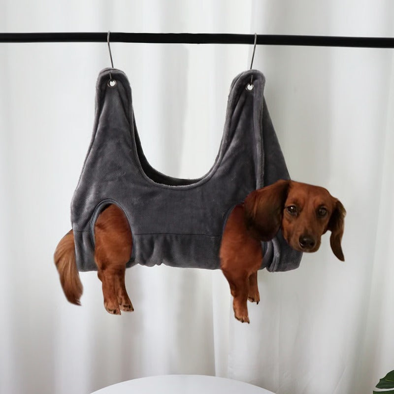 Hamac de toilettage pour animaux, hamac confortable pour chien pour la coupe des griffes, le lavage et le toilettage facile