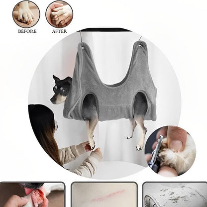 Hamac de toilettage pour animaux, hamac confortable pour chien pour la coupe des griffes, le lavage et le toilettage facile