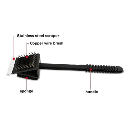 GRIMEX – Grill cleaner with scraper and sponge attachment for cleaning and refreshing grill surfaces