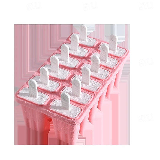 Moule à esquimaux en silicone sans BPA avec bâtonnets pour glaces maison