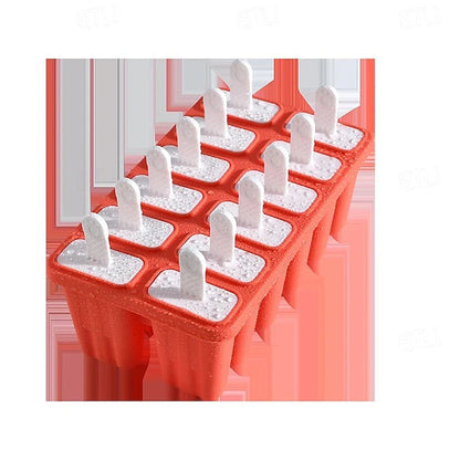 Moule à esquimaux en silicone sans BPA avec bâtonnets pour glaces maison