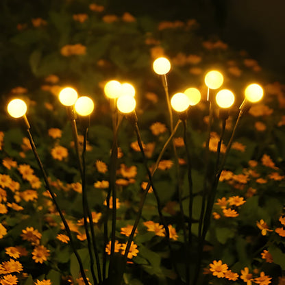 Lampes de jardin solaires effet luciole