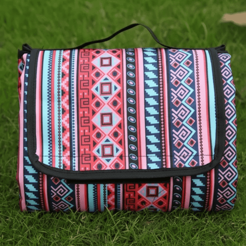 CAMPVIBE BLANKET - Waterproof picnic mat in ethnic style for camping & outdoor comfort