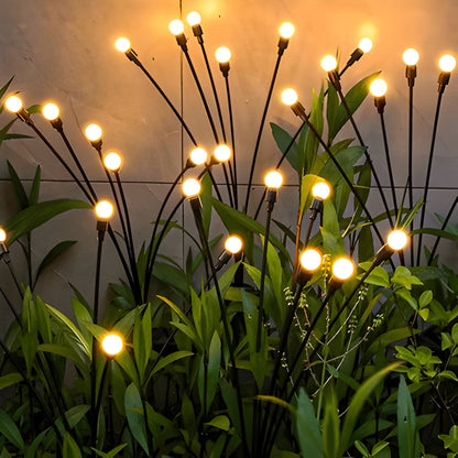 Lampes de jardin solaires effet luciole