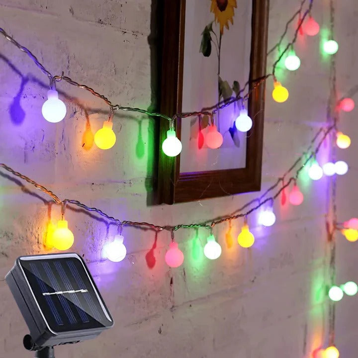 Guirlande lumineuse solaire féerique pour usage extérieur
