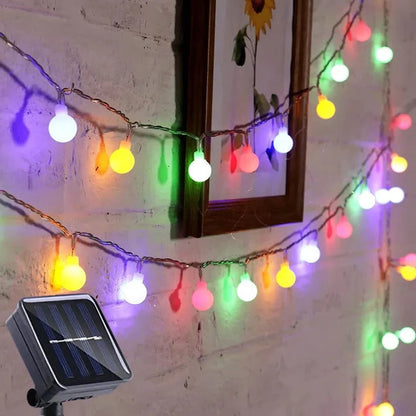 Guirlande lumineuse solaire féerique pour usage extérieur