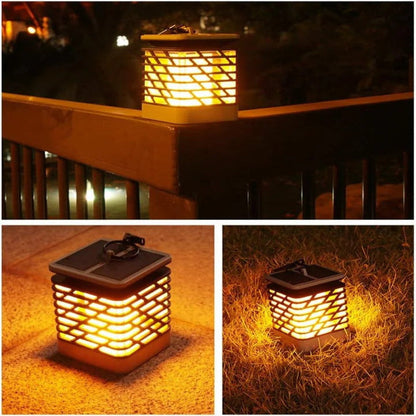 Lanterne solaire d'extérieur, lampe de jardin décorative LED