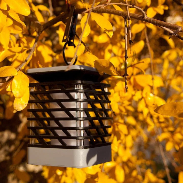 Lanterne solaire d'extérieur, lampe de jardin décorative LED