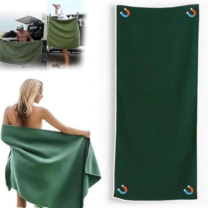 Serviette de plage magnétique à séchage rapide