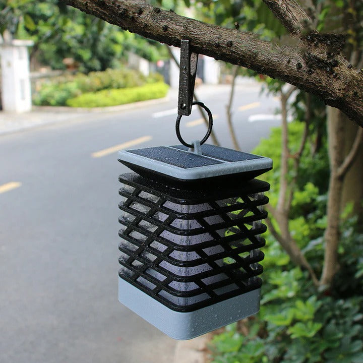 Lanterne solaire d'extérieur, lampe de jardin décorative LED