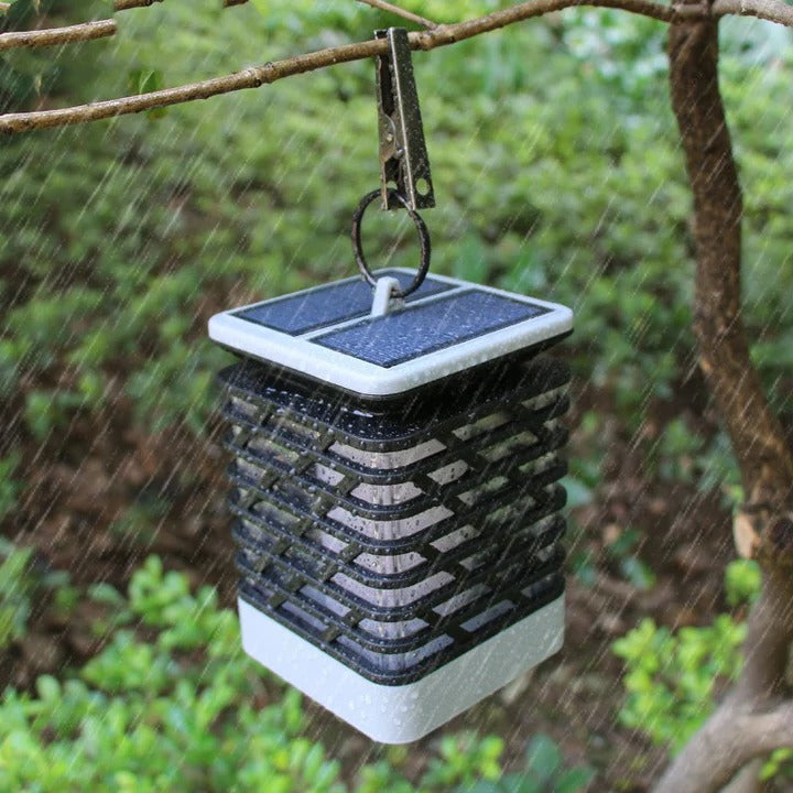 Lanterne solaire d'extérieur, lampe de jardin décorative LED