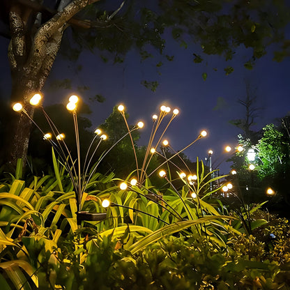 Lampes de jardin solaires effet luciole