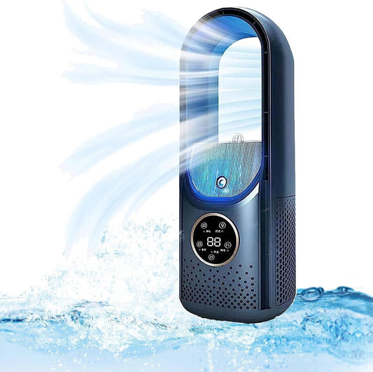Ventilateur rafraîchisseur climatiseur portable avec humidificateur et purificateur, moteur DC sans balais, minuteur intelligent