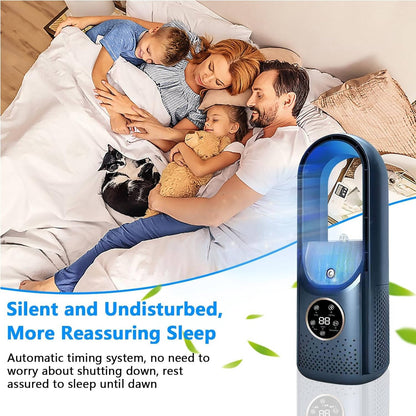 Ventilateur rafraîchisseur climatiseur portable avec humidificateur et purificateur, moteur DC sans balais, minuteur intelligent