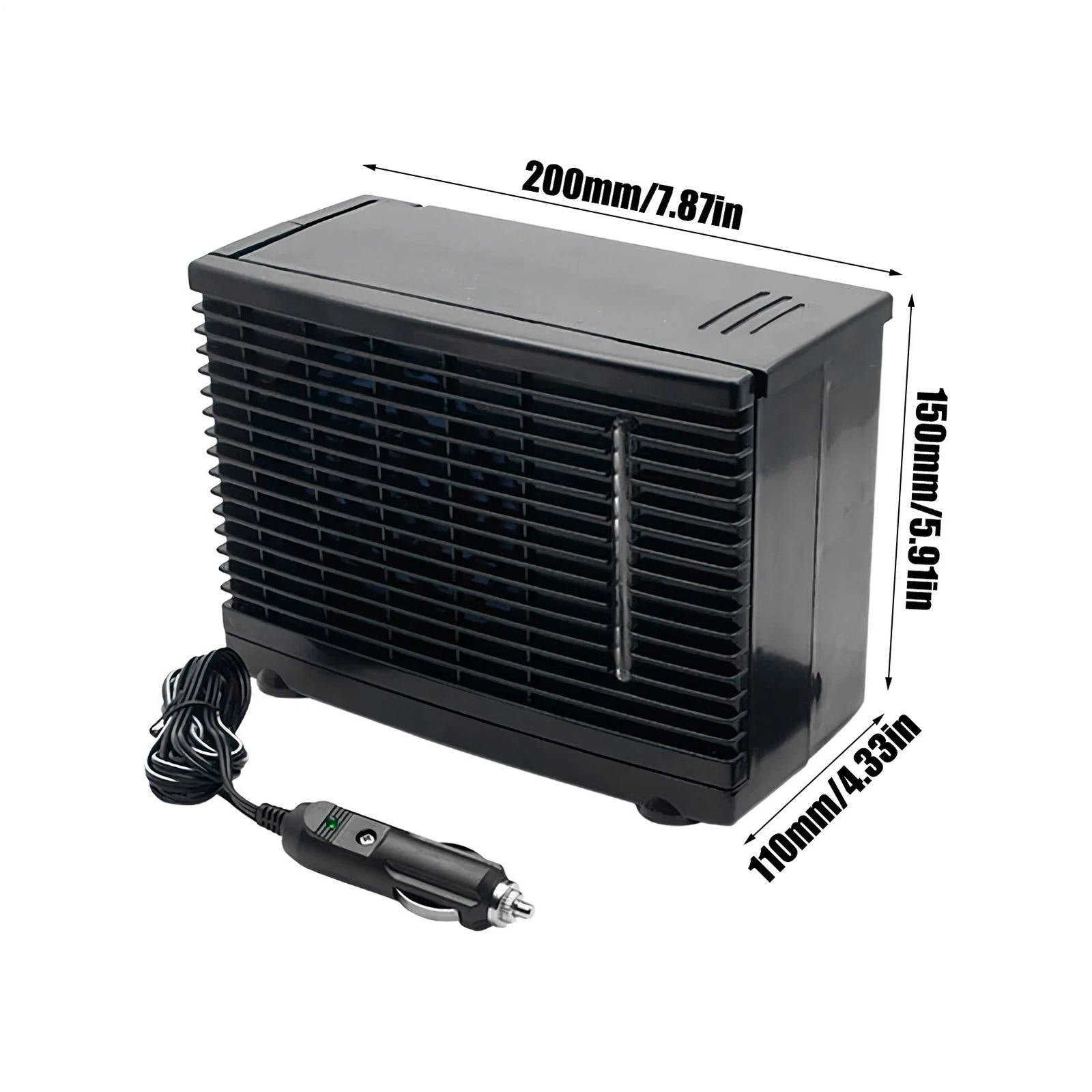 Climatiseur de voiture portable 12 V, refroidisseur d'air avec réservoir d'eau froide, silencieux et basse consommation