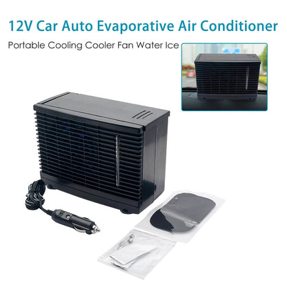 Climatiseur de voiture portable 12 V, refroidisseur d'air avec réservoir d'eau froide, silencieux et basse consommation