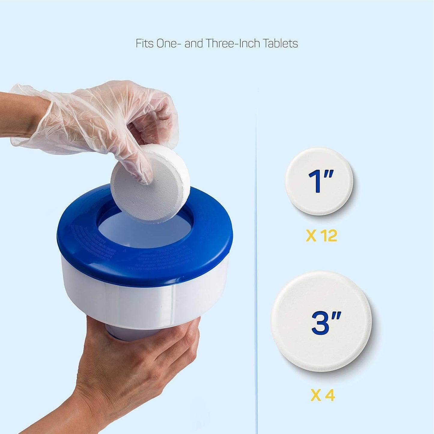 Diffuseur de chlore flottant réglable pour spas, jacuzzis et piscines hors-sol
