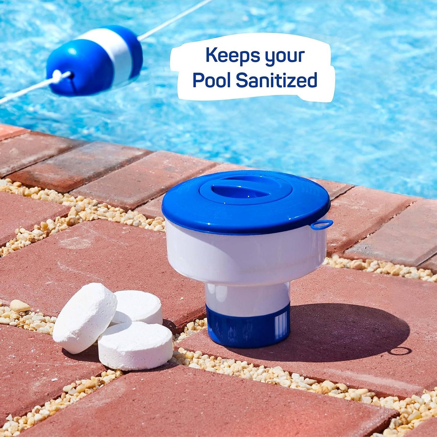 Diffuseur de chlore flottant réglable pour spas, jacuzzis et piscines hors-sol
