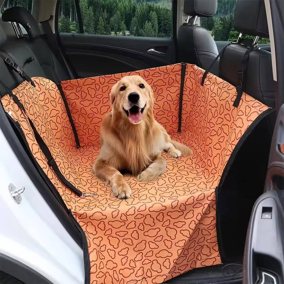 Housse de siège auto écologique en polyester pour chien, hamac de siège arrière imperméable et protection de dossier pour petits chiens
