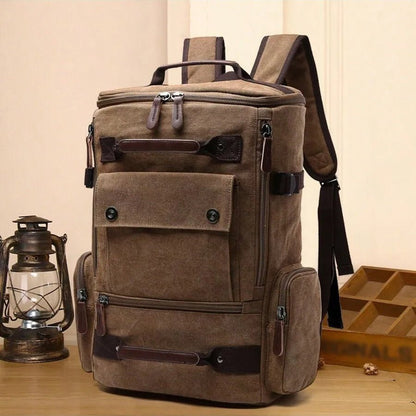 VINTAGECANVAS Backpack – Stylish & Functional with Laptop Compartment for Everyday Use & Adventure