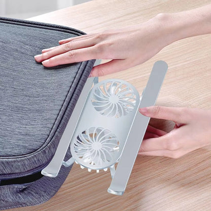 Support d'ordinateur portable pliable avec ventilateurs rotatifs à 360° et hauteur réglable