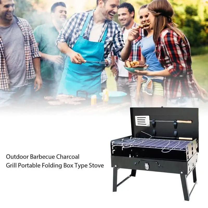 GrillMate Fold - Foldable steel garden barbecue for camping & garden