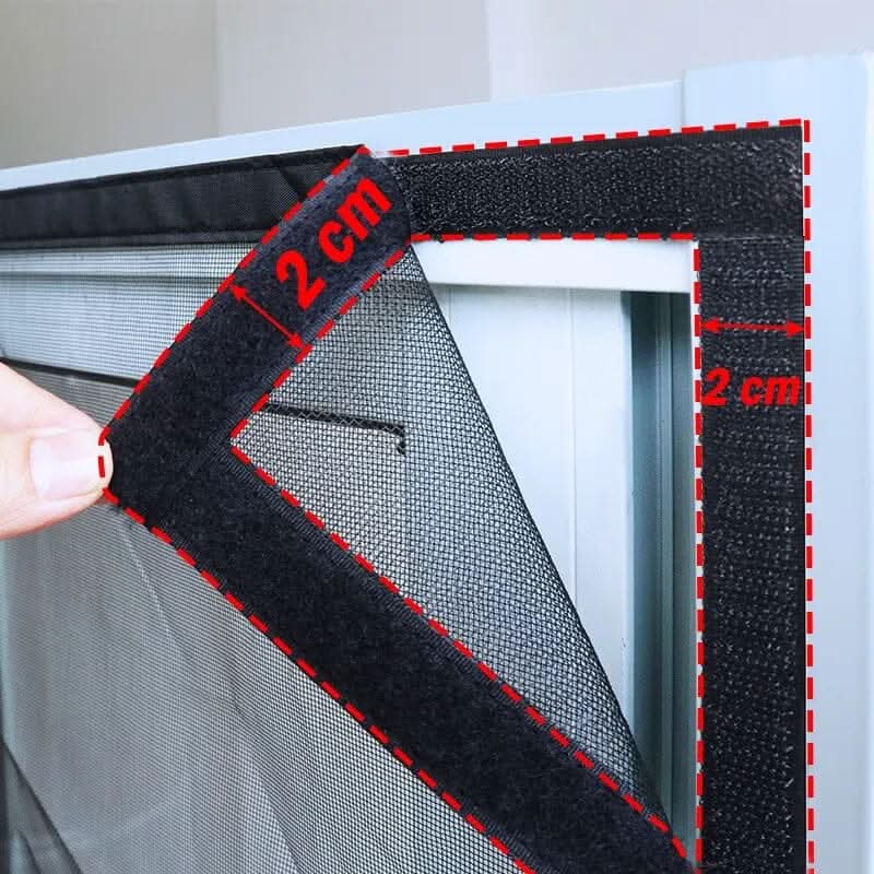 Window screen - Effective insect protection Made of hard-wearing glass fibre material