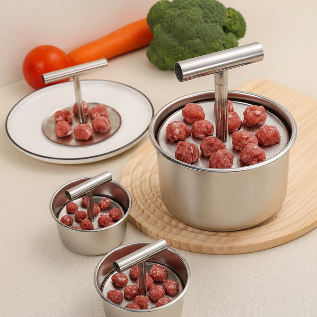 MeatMaster stainless steel meatball mould - Uniform & practical for every kitchen