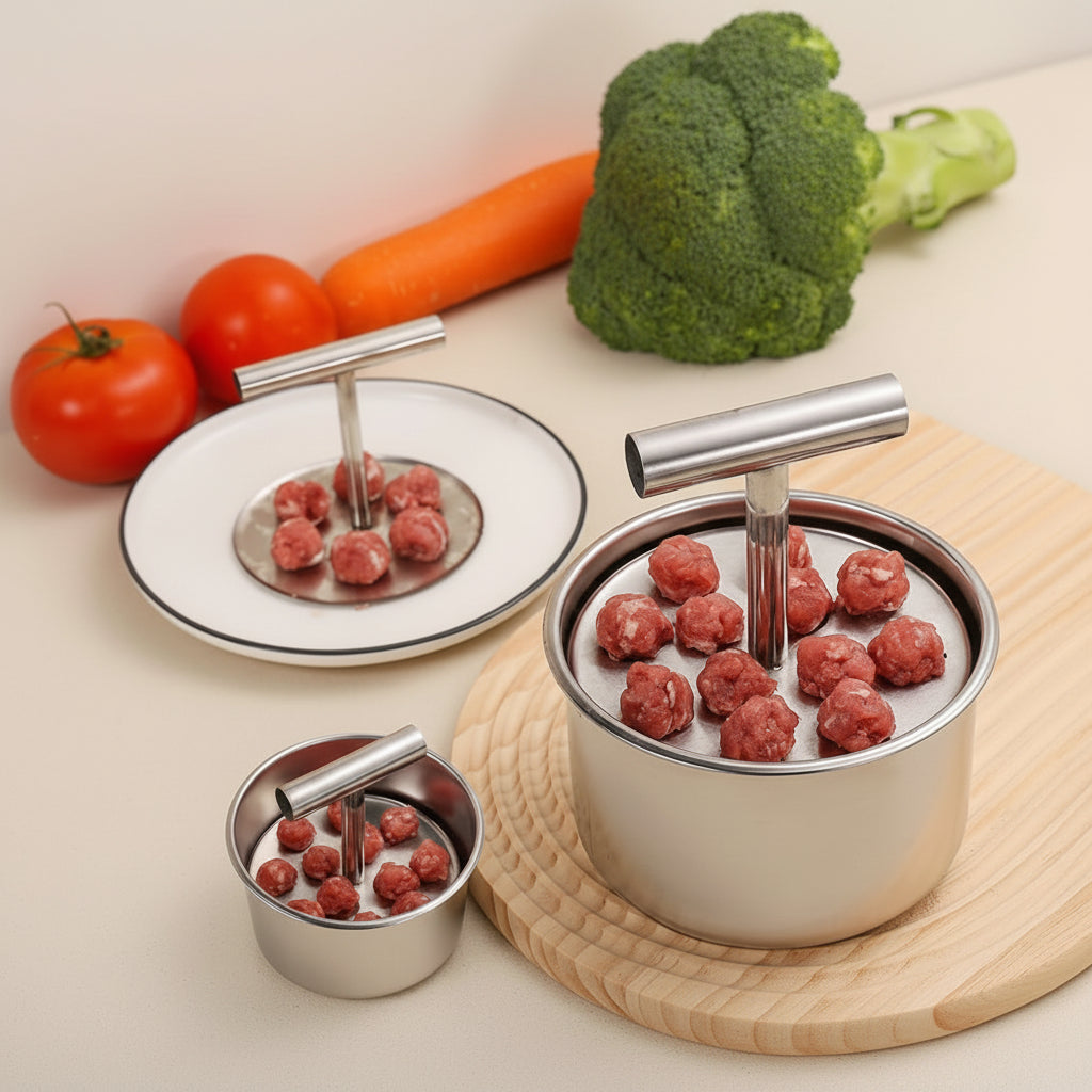 MeatMaster stainless steel meatball mould - Uniform & practical for every kitchen