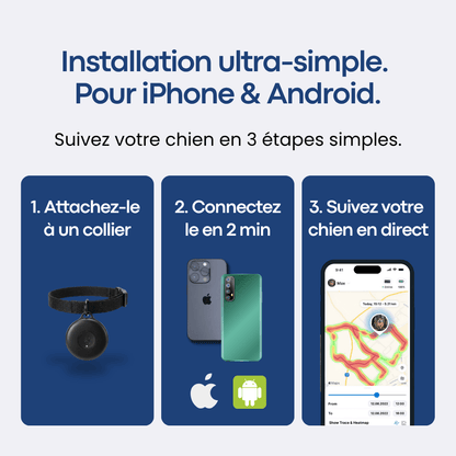 Traceur GPS Chien sans Abonnement - FlashDiscount