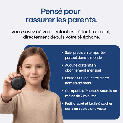 Traceur GPS Enfant Sans Abonnement | FlashDiscount