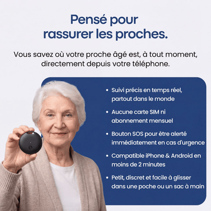 Traceur GPS Pour Seniors — Sans Abonnement  — FlashDiscount